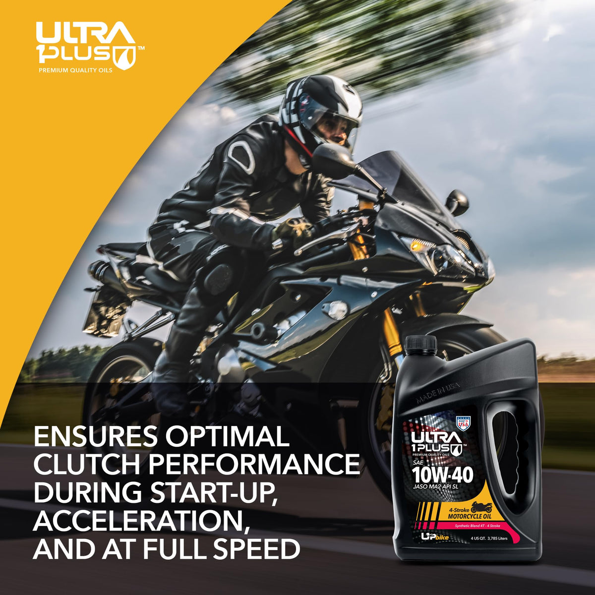 10W-40 Synthetic Blend Motorcycle Oil 1 Gallon R311426