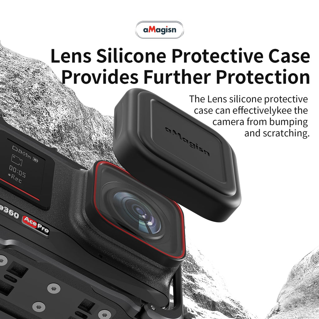Aluminum Metal Frame Cage Case Bag with Silicone Lens Cap Screen Protector Camera Accessories Kit H528304