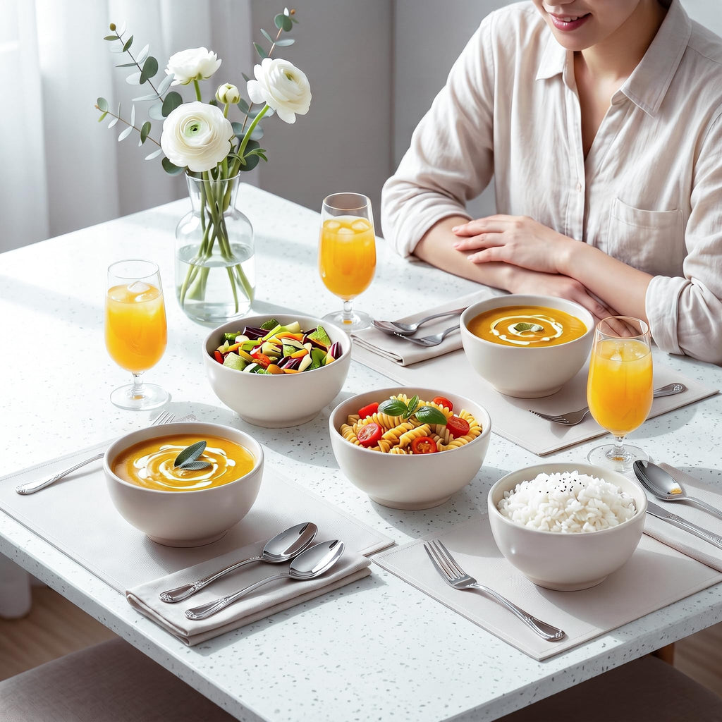 Ceramic Soup Bowls Set of 4 C51483
