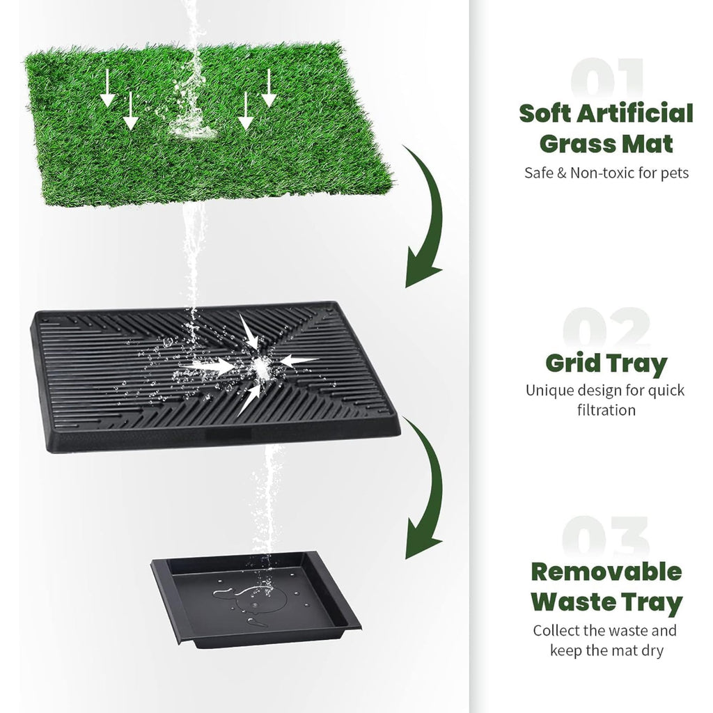 Dog Grass Pad with Tray B3274