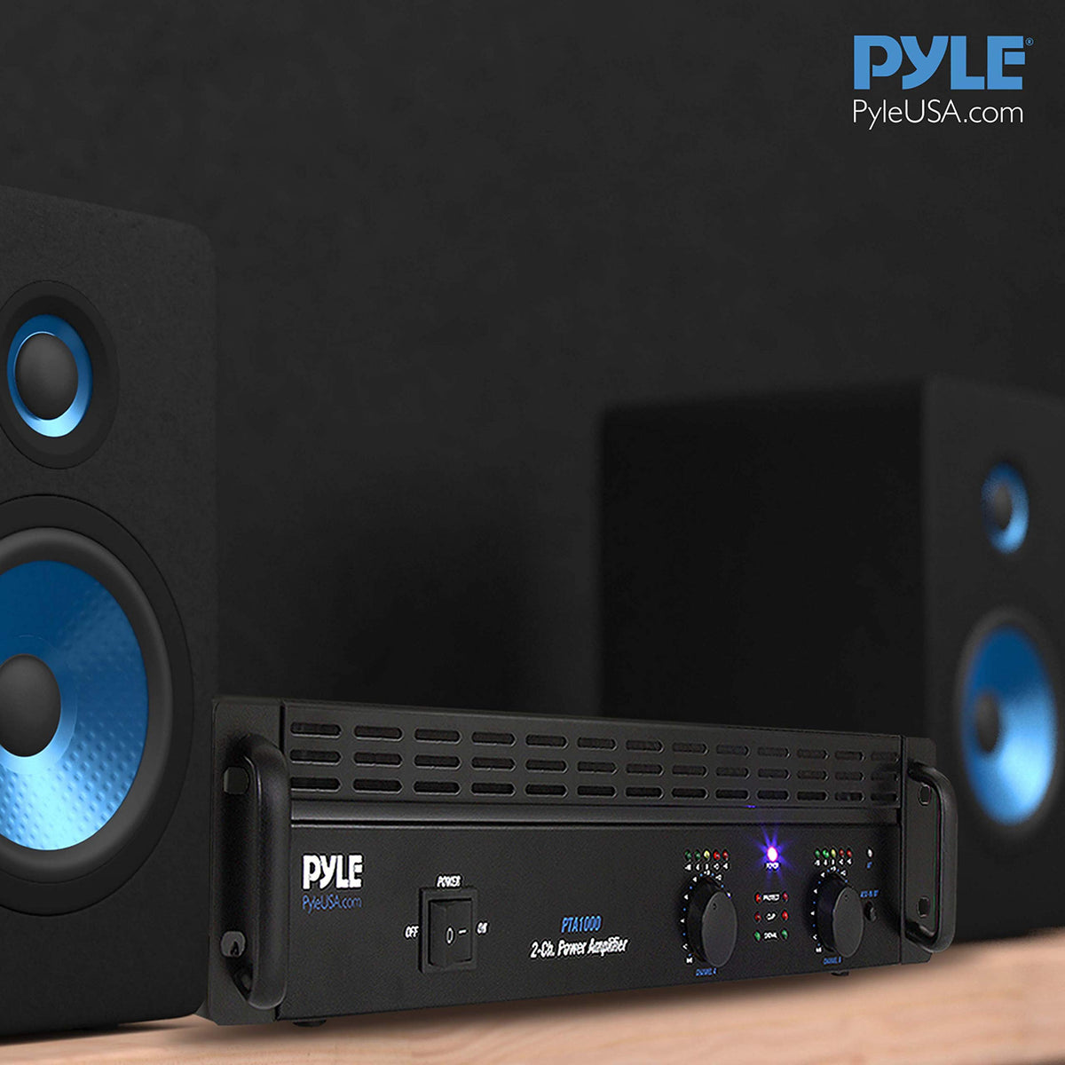 1000 Watt 2-Channel Bluetooth Power Amplifier B620