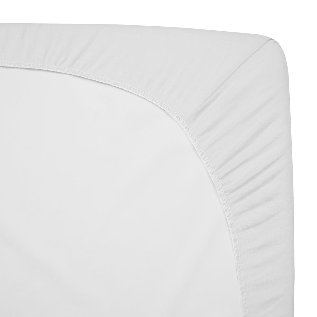 3 Pack White Fitted Crib Sheets 52x28" B735