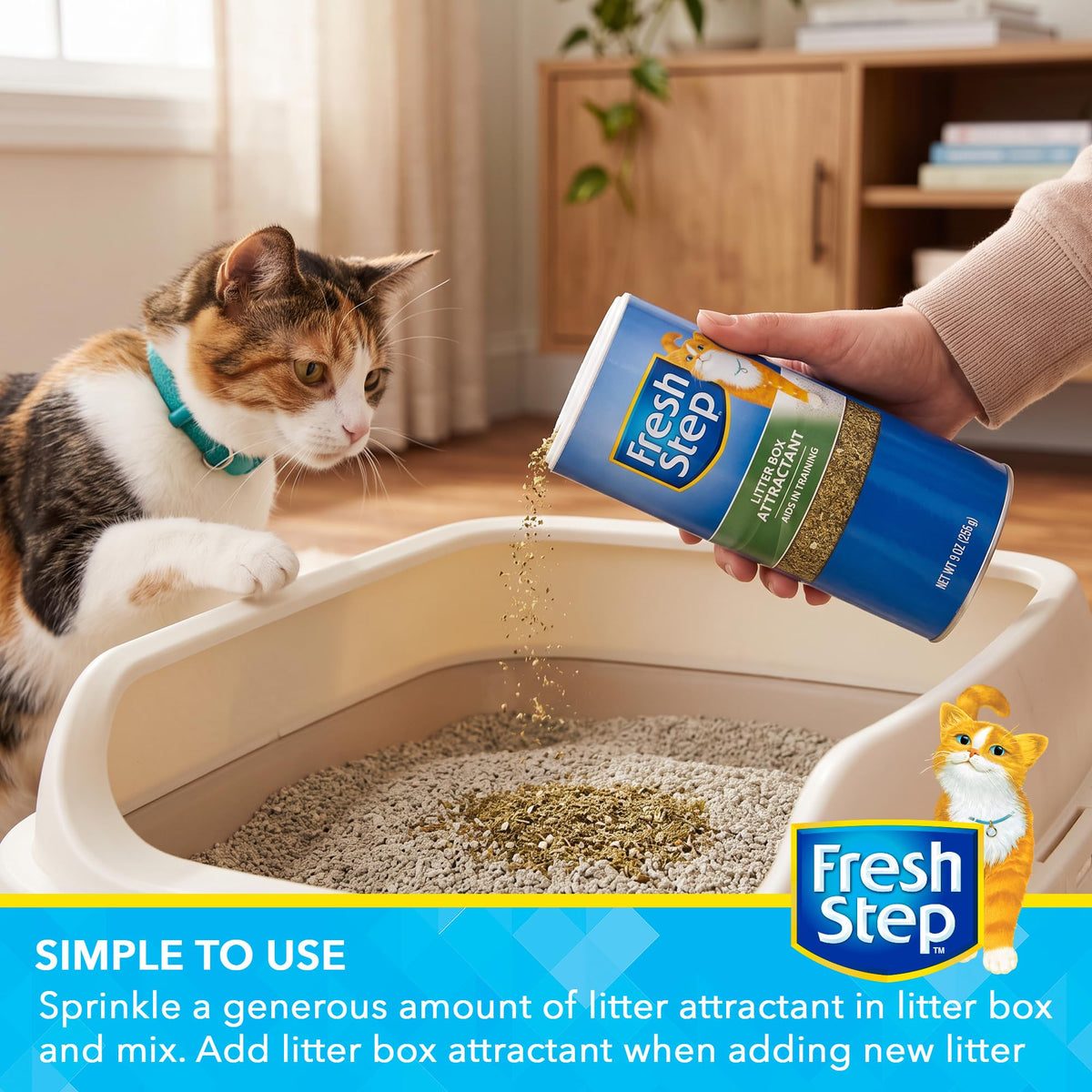 Cat Litter Training Attractant Powder, 9 Oz Bottle T820