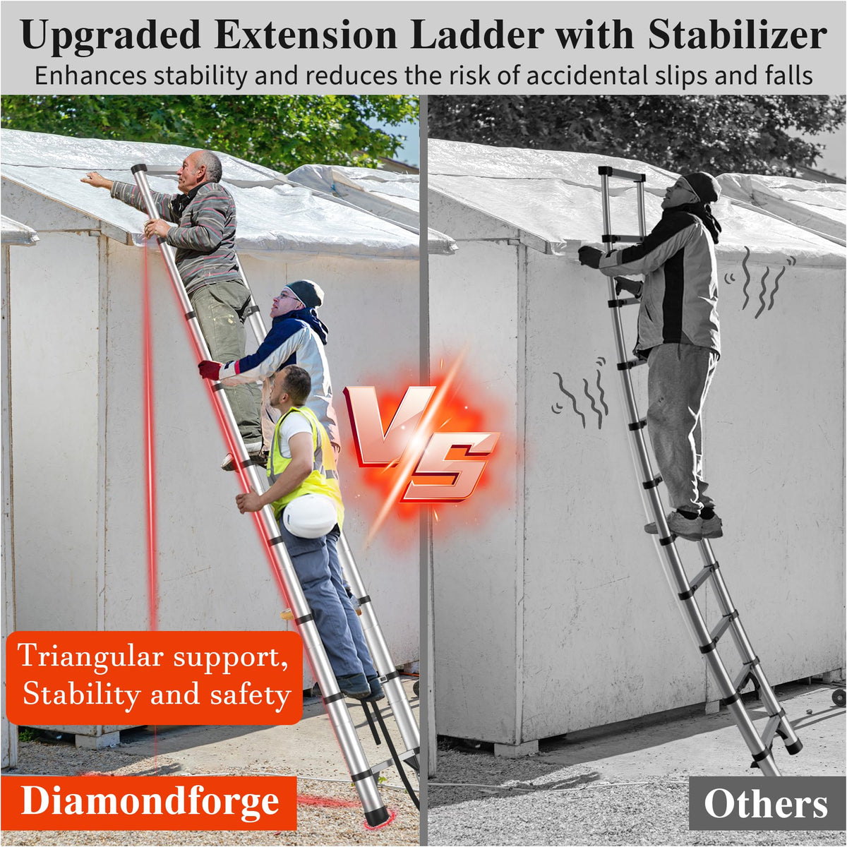 8.5 FT Aluminum Telescoping Ladder D898762
