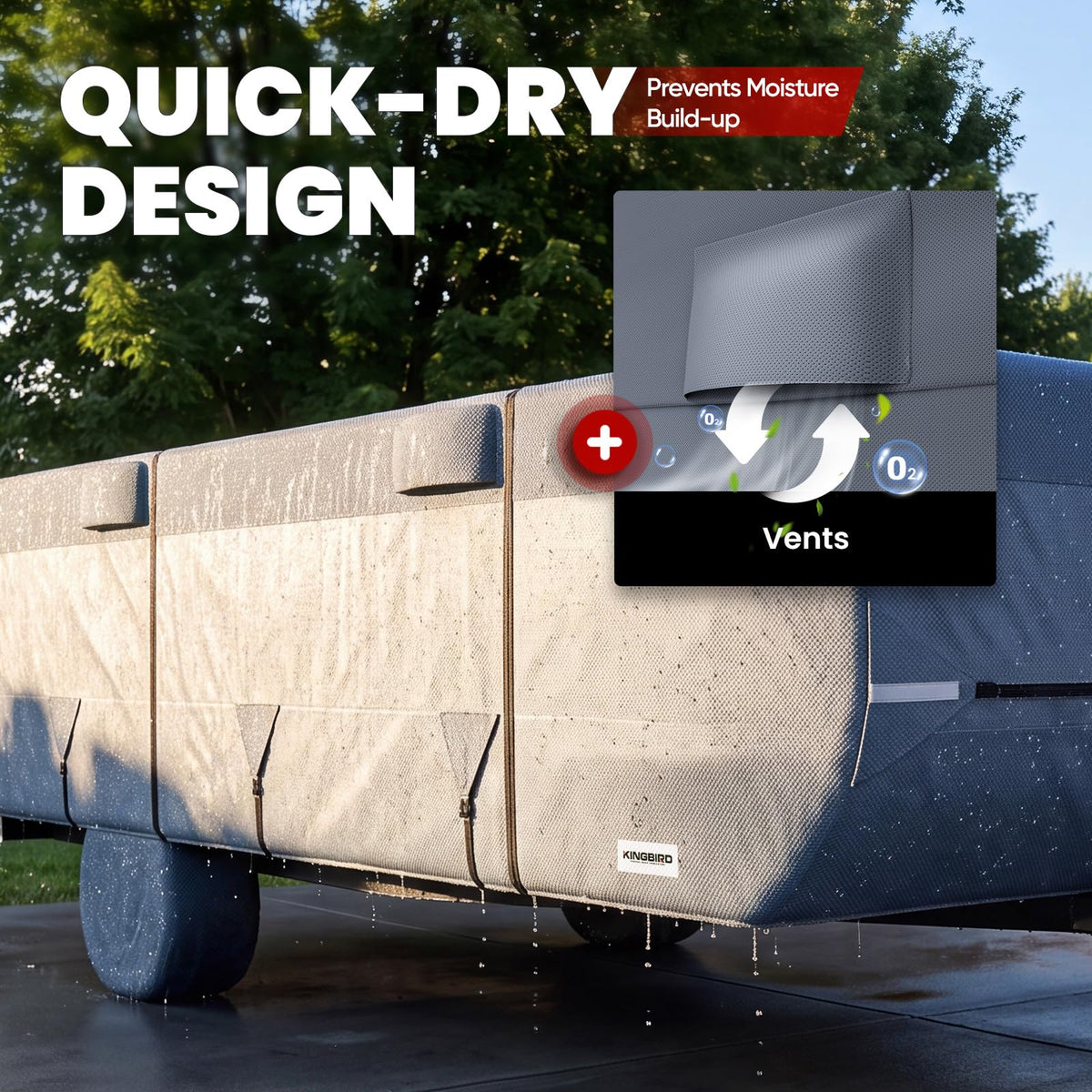 RV Cover Fits 14-16ft Pop Up Folding Campers D3542