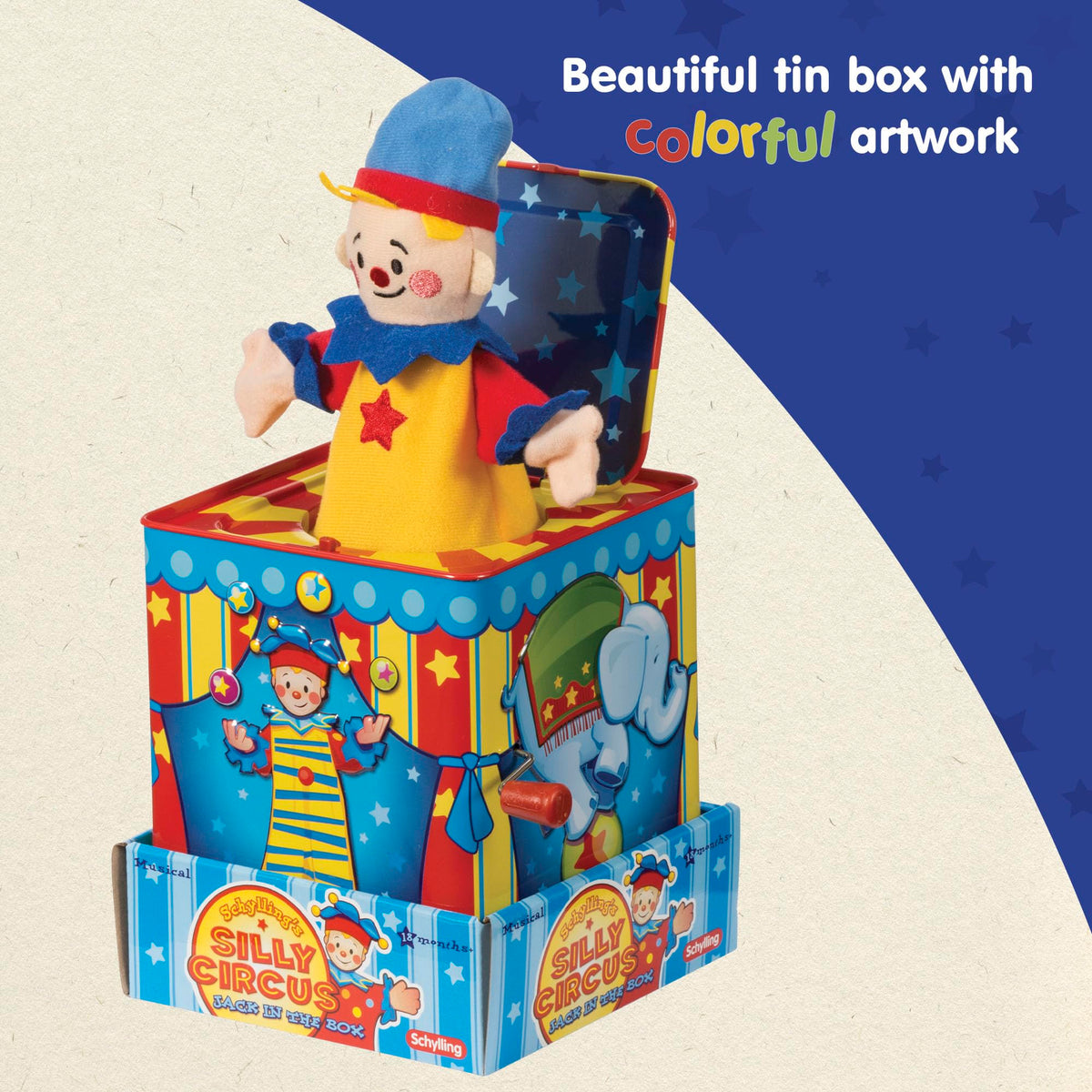 Silly Circus Jack in the Box Musical Toy G4456