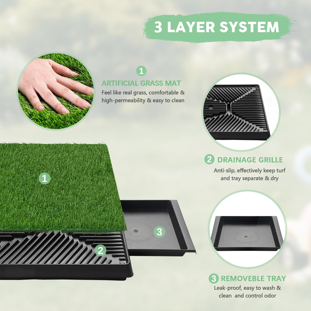 Dog Grass Pad with Tray B3274