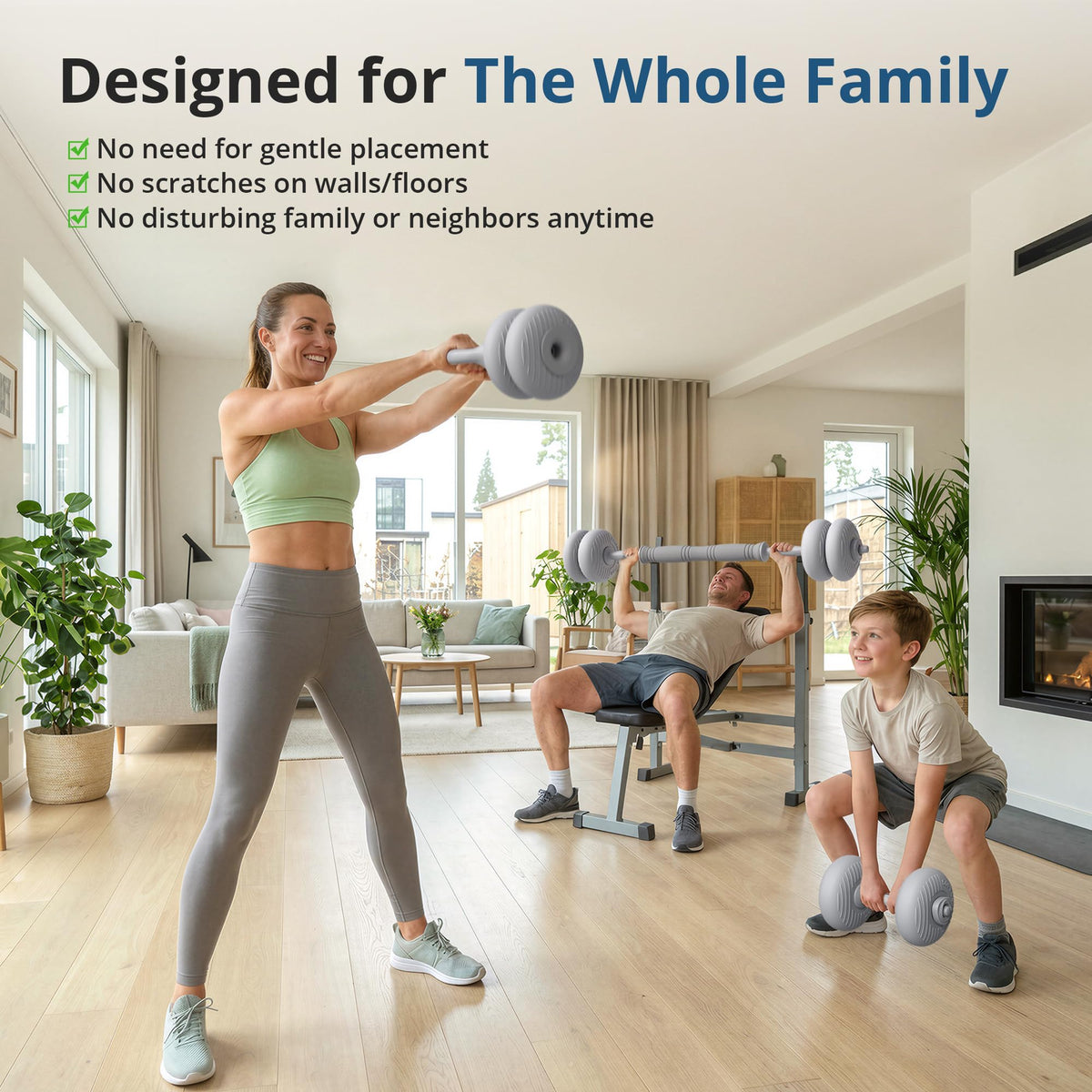 Adjustable Dumbbell Set with Connector Y6445
