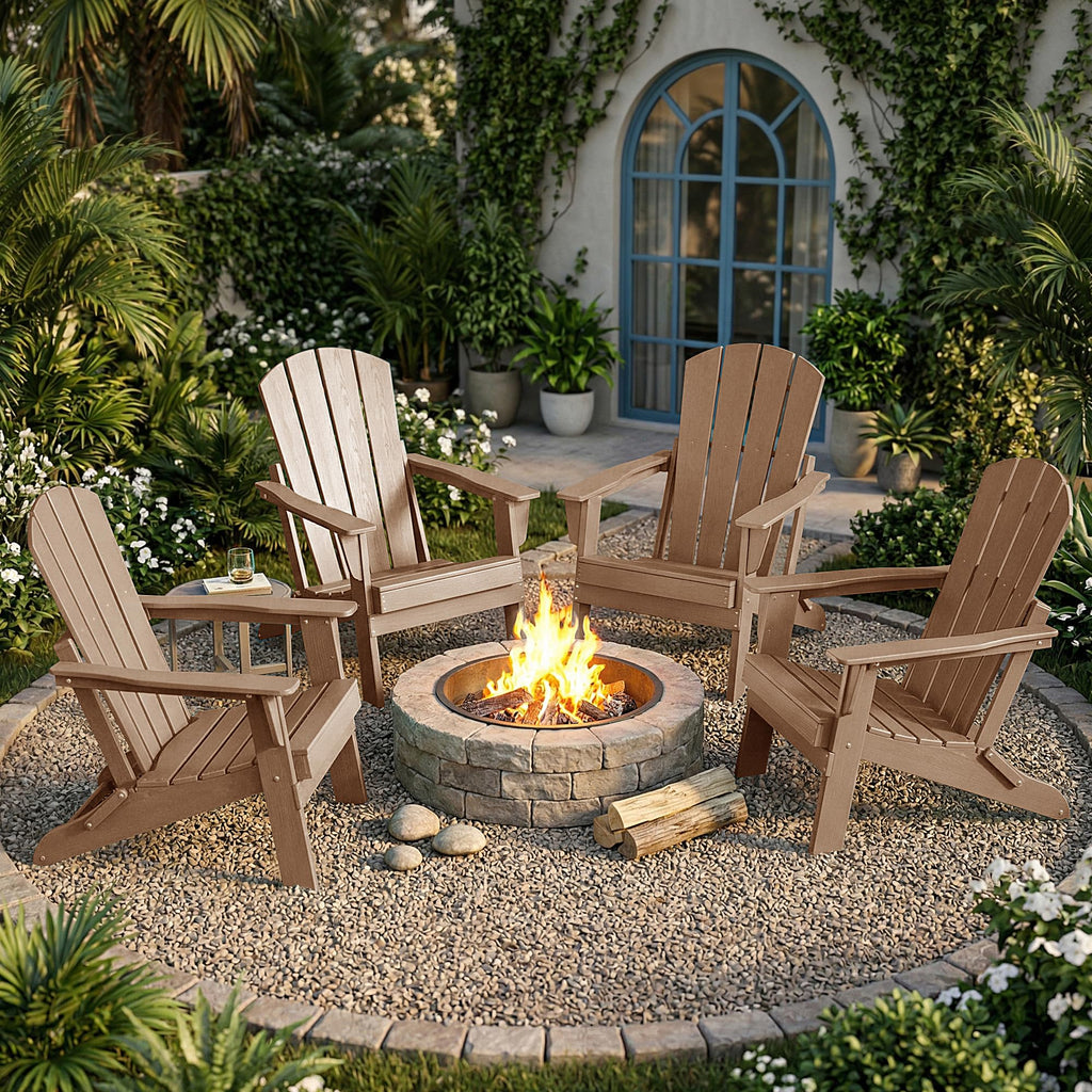 Folding HDPE Adirondack Chair X172852