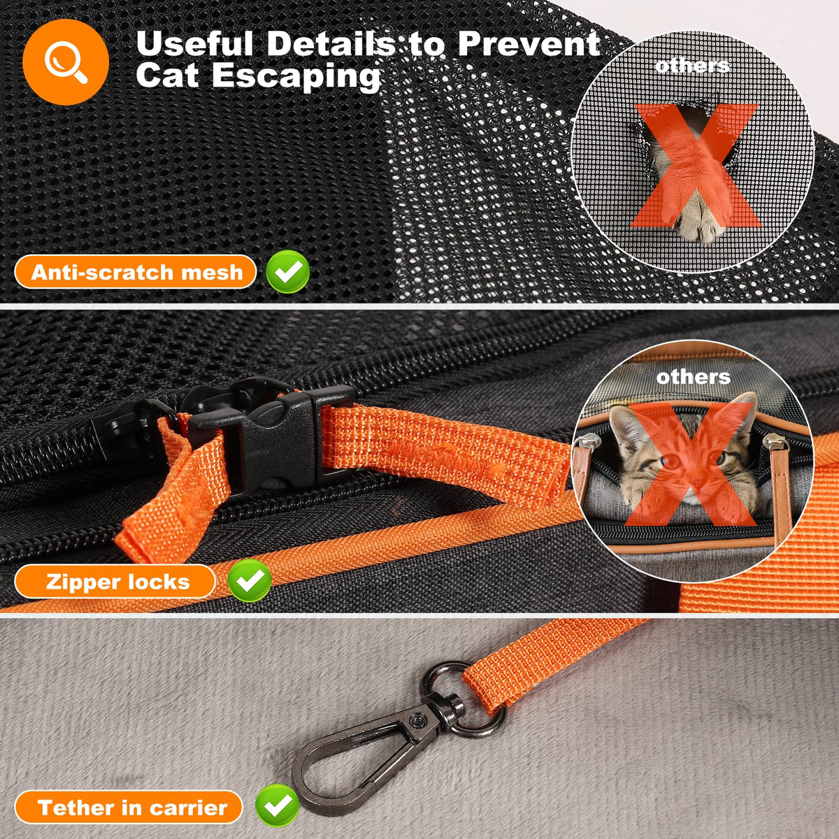 Expandable Large Cat Carrier C176