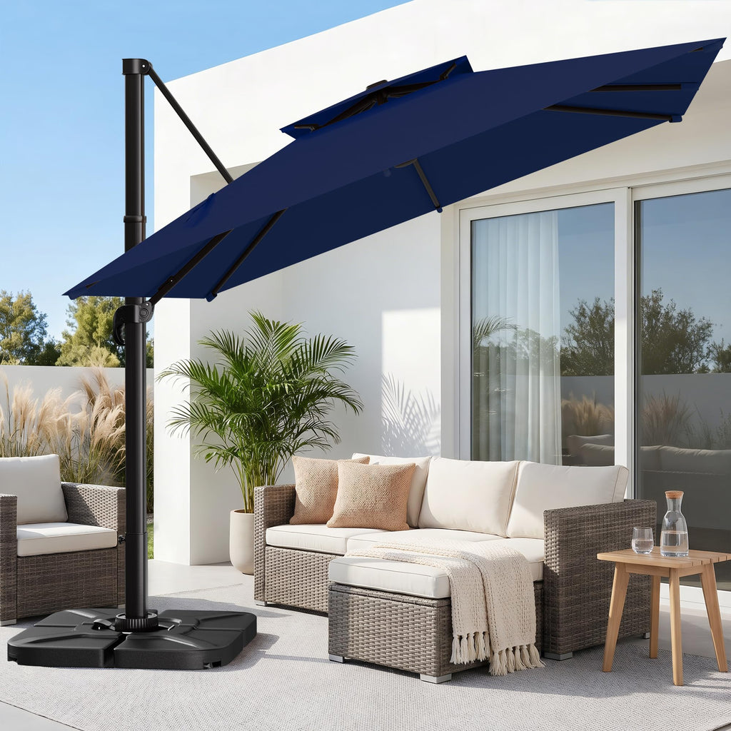 11×11 FT Double-Top Cantilever Patio Umbrella G273514