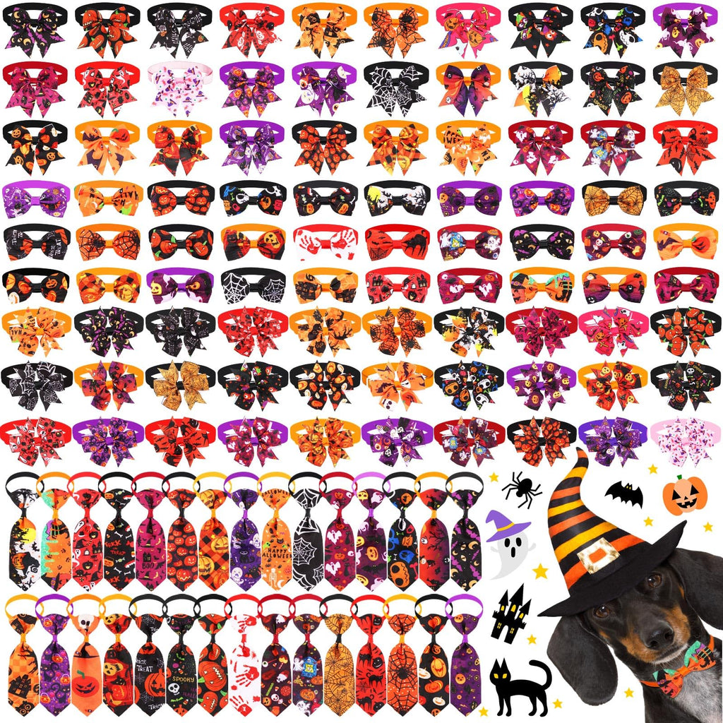 120 Pcs Dog Bow Tie Collar Set A823722