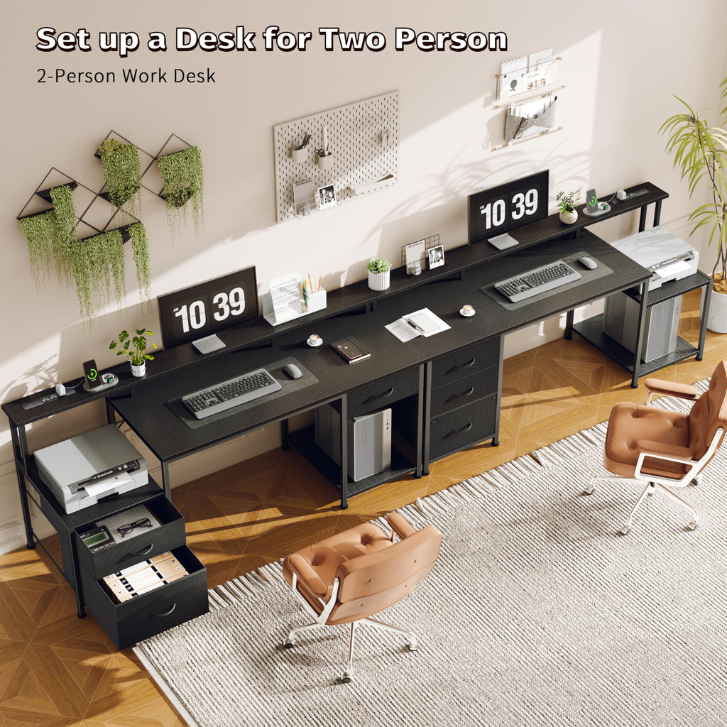 55" Computer Desk with File Drawer V378651