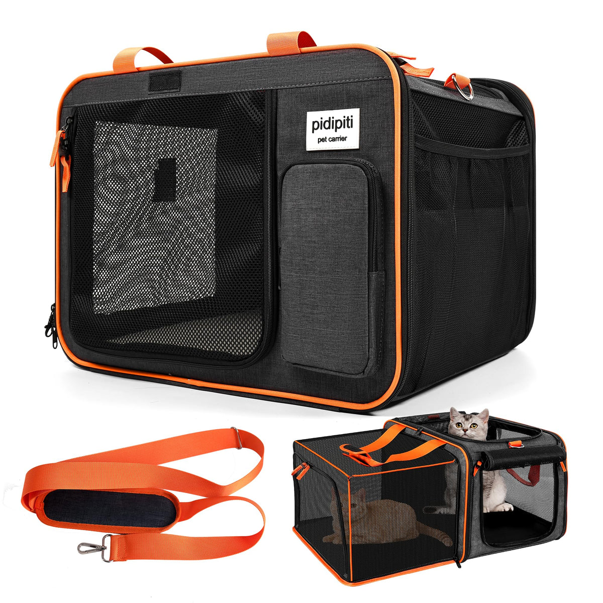 Expandable Large Cat Carrier C176