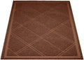 Less-Mess Cat Litter Box Mat 24" x 35" Brown I35366